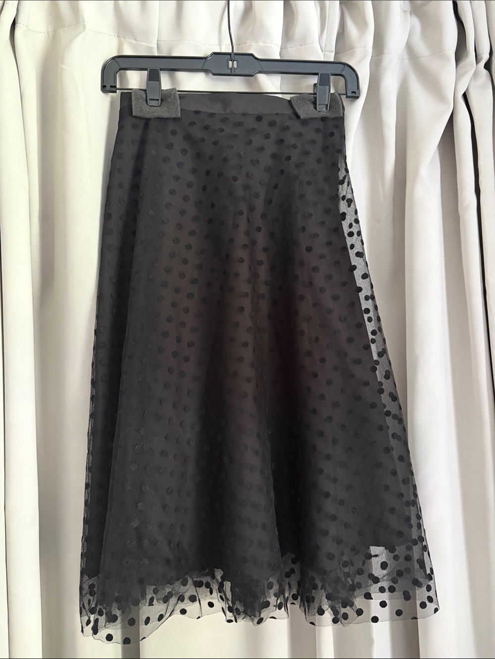 Space 46 Boutique Black Polka Dot Circle Skirt